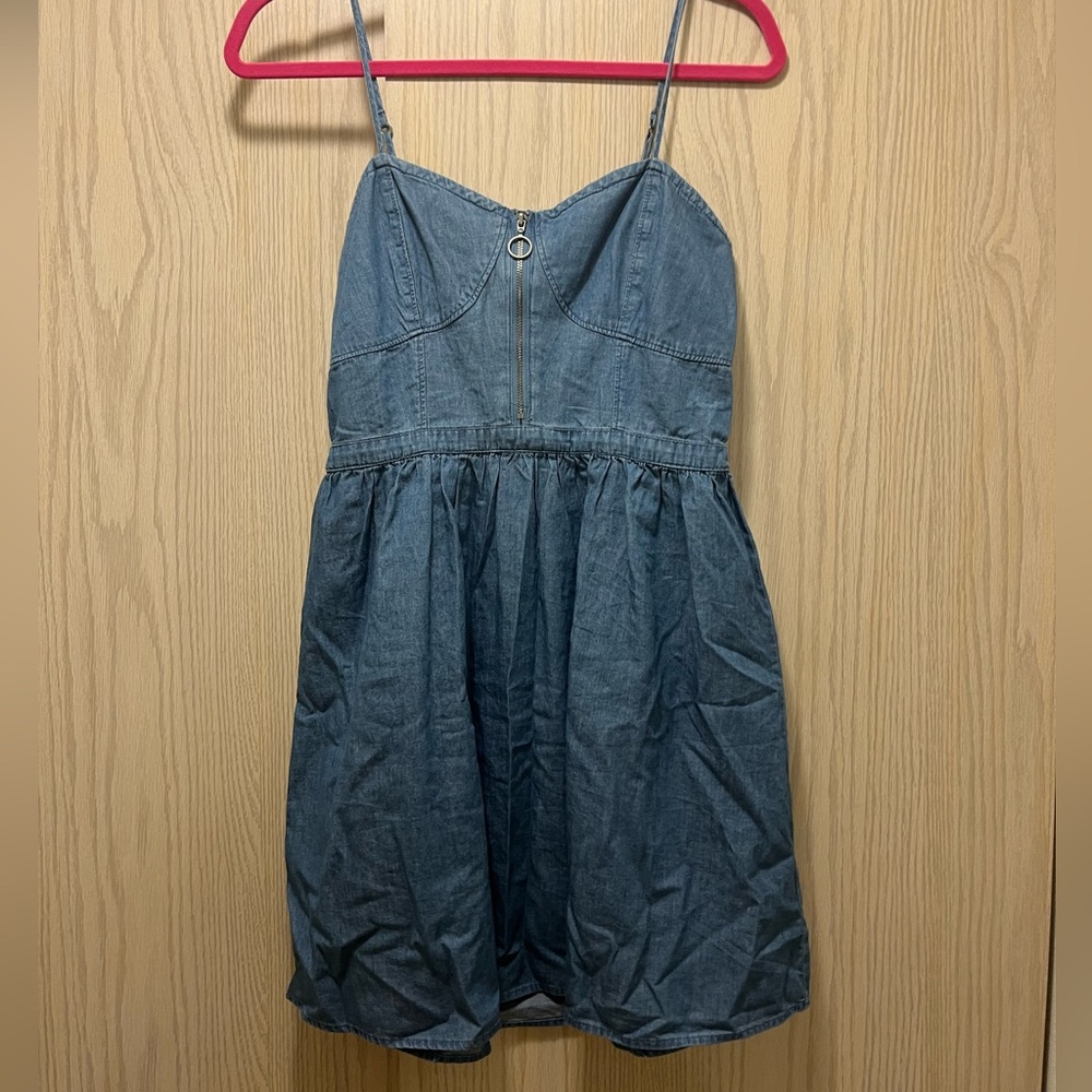 Denim short dress